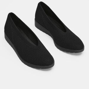 Eileen Fisher Heaven Stretch Knit Wedge Ballet Flat Sz 9.5